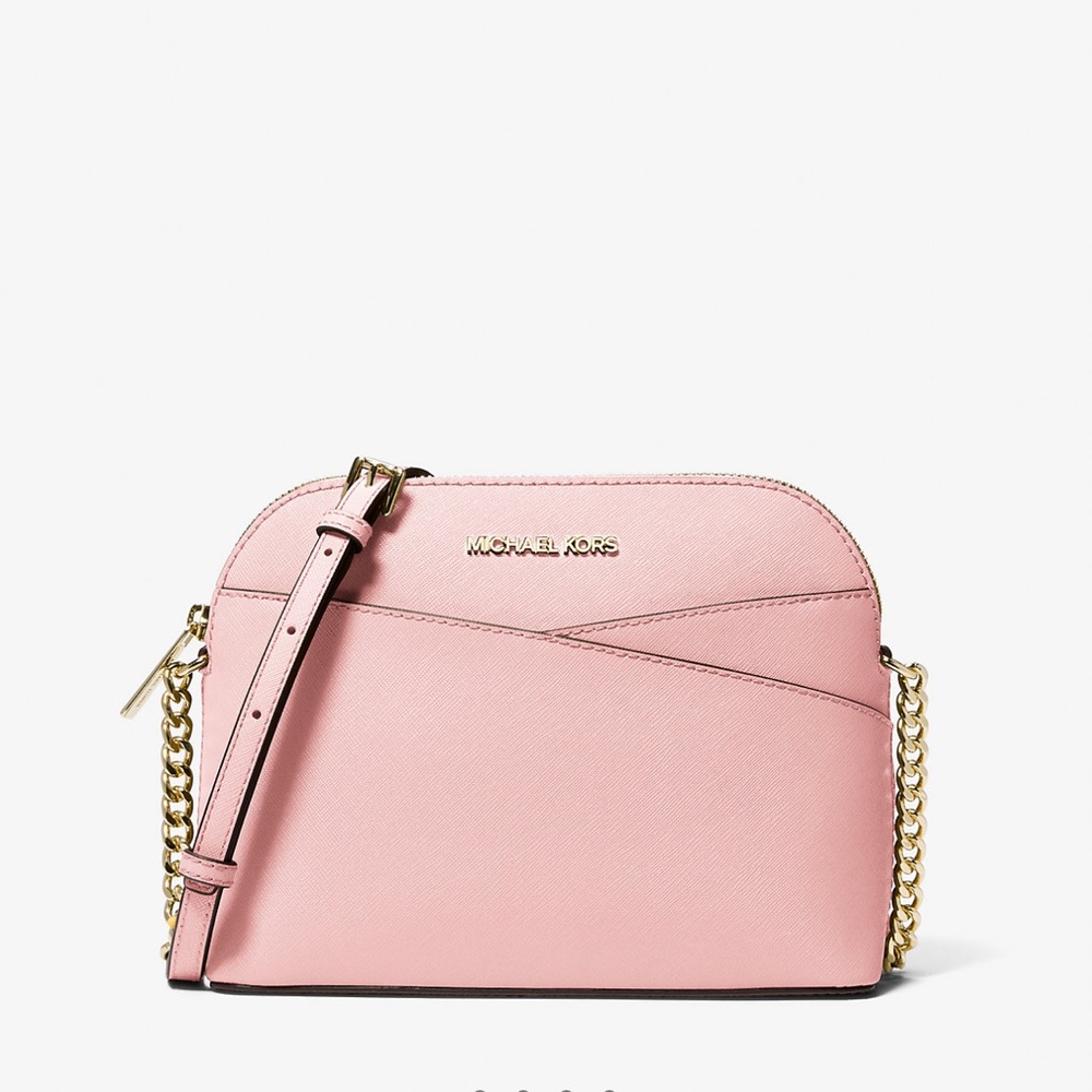 MICHAEL KORS 
Jet Set Travel Medium Dome Crossbody Bag XCROSS XBODY
Powder Blash